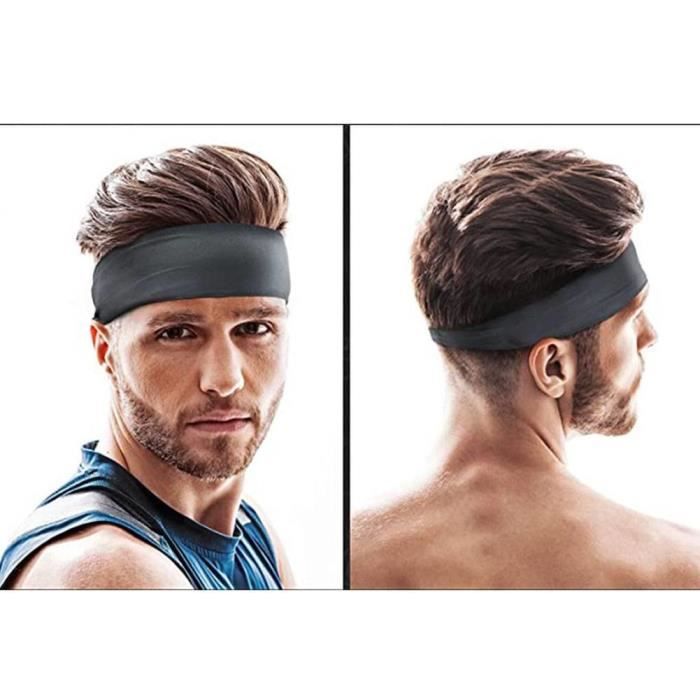 Bandeau Cheveux pour Homme et Femme– Elastique Bandana Sport Serre Tete  pour Gym Fitness - Cdiscount Au quotidien