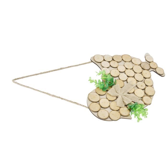 Kit Bricolage Pâques Forhome 310 Pièces | Pendentifs En Bois à Peindre, Formes Variées, Autocollants, Pompons
