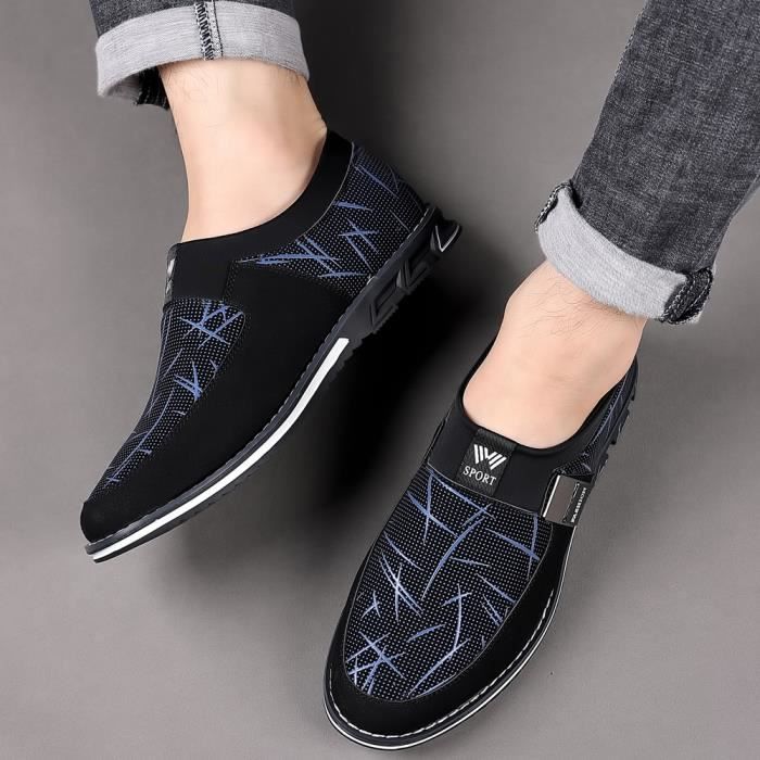 Mocassins pour hommes 2023 chaussures en toile d'été respirant