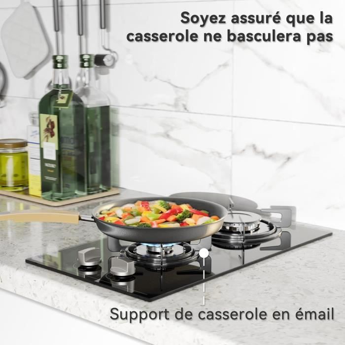 Ehskzjh Plaque De Cuisson Gaz 2 Feuxs, Plaque Gaz 30Cm, Gaziniere Gaz