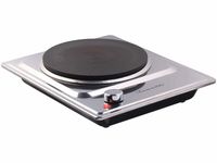 GOURMETmaxx Plaque De Cuisson Électrique Compacte 1500W - Idéale Camping Et Bureau