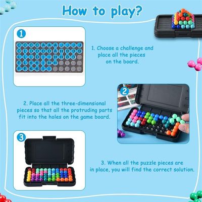 SmartGames IQ Puzzler Pro – 120 Défis 2D Et 3D, Casse-tête De Réflexion, 3 Modes De Jeu, Compact Et Nomade, Dès 6 Ans
