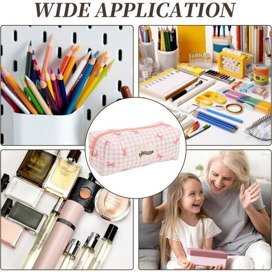 Trousse Avec Nœud Mignon, 20x8 X 8 Cm Trousse College Fille