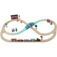 Circuit de train en bois Grand Express - Vilac - 40 pièces - Multicolore - Mixte - A partir de 3 ans-0