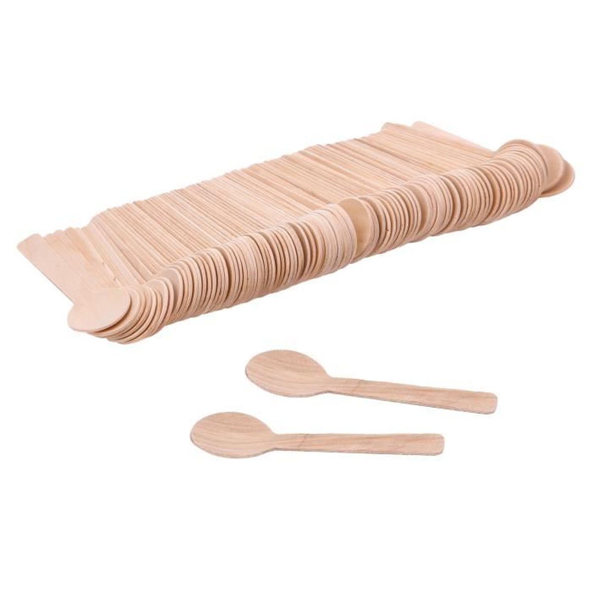 Accessoire Restauration Jetable 1000 Bâtonnets Café En Bois 14cm - Agitateurs Jetables Écologiques Pour Boissons Chaudes Et Froides Assiette Jetable