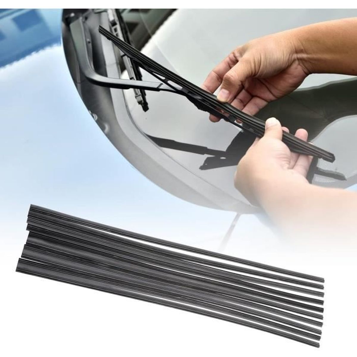 50 Écrous En Caoutchouc M5 Pour Pare-brise Moto - Fixation Noire Universelle