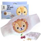 Hello Hippo - Bouillotte Noyaux de Cerise Bébé - Ceinture Chauffante Sèche Anti-Colique pour Nourrisson (Lion))