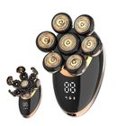 ZGKWL Rasoir électrique Hommes Super Intelligente 7 Têtes Rotatives Tondeuse à Barbe Cheveux Chauve étanche Portable Voyage Cadeau de Noël