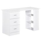 HOMCOM - bureau - Bois - 120x49x72cm - Blanc