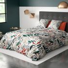 LES ATELIERS DU LINGE Parure de lit housse de couette avec taie d'oreiller 100% Polyester 60 gsm Luziola 240x260 cm