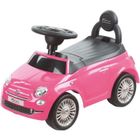 Porteur Fiat 500 Rose avec klaxon - FERTI - Pousseur - 4 roues - Mixte