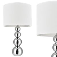 lux.pro lampe de table 'Snow' (43cm x Ø 25cm) lampe de table lampe de chevet lampe de bureau (1 x socle E14)