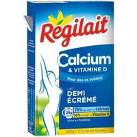 LOT DE 3 - REGILAIT - Calcium - Lait en poudre demi-écrémé - boite de 300 g
