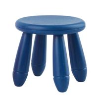 Chuntin-Simulation Petit Tabouret Chaise Meubles Modèle Jouets Miniature Tabourets Ronds Chaise Jouets Poupées Maison Bleu foncé