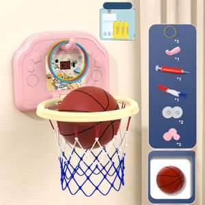Panier De Basket Réglable Pour Enfants Avec Support Stable - Ballons Et Pompe Inclus, Idéal Intérieur Et Extérieur Dès 3 Ans