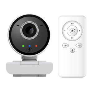 WEBCAM BLANC-Webcam à suivi automatique humanoïde AI, cam