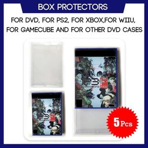 HOUSSE DE TRANSPORT 5 PCS - Manchon de protection pour DVD pour PS2 pour Xbox pour Wii pour WiiU pour Gamecube Game sur mesure, é
