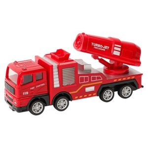 VOITURE - CAMION canon de sauvetage - Jouet de camion de pompier simulé pour enfants, véhicule à friction, jouets côtelés, gru
