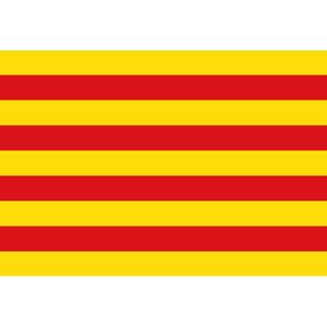 Ane burro couleur catalan autocollant plaque orange