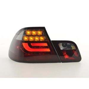Noire Feux Arrières Set pour BMW e46 3er Coupe 1999-2003 Rouge Red Smoke Black