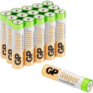 PILES GP Batteries Super 8 +8 gratis Pile LR6 (AA) alcal