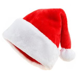 Legou Adulte Chapeau de Noël Bonnet Père Noël avec LED OR Brillant Chapeau de Noël?29*37cm 
