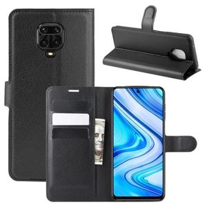 Coque pour Redmi Note 9 Silicone Noir + 2 Verres Trempé Ecran + 2 Verre