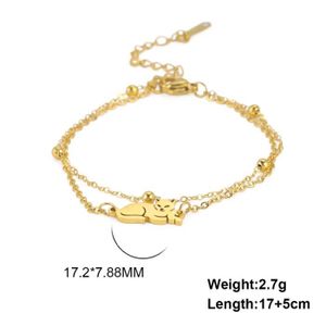 BRACELET - GOURMETTE Style1G - 17-22cm - Bracelet de chat animal mignon