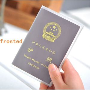Baoblaze 5 pièces étanche housse de passeport plastique transparent étui protecteur de carte claire 