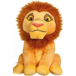 PELUCHE Peluche Disney Le Roi Lion : Simba Lion Adulte 30 Cm - Doudou Licence Enfant - Garde Du Roi Lion - Animaux De La Savane