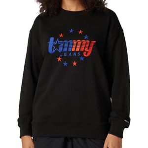 SWEATSHIRT Sweat Noir Femme Tommy Hilfiger Relaxed