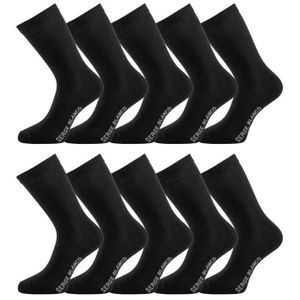 Paire socquettes flr nylon noir/rouge hauteur 9cm 39/42