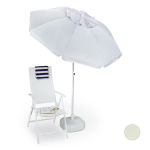 PARASOL Relaxdays Parasol 200 x 200 cm toile en polyester inclinable jardin balcon terrasse - 4052025968069