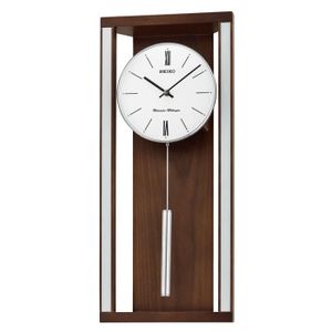 Horloge Murale Pendule en Bois de Couleur Acajou Fox et Simpson avec carillons Westminster