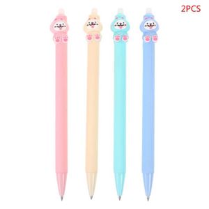 Stylos Gel 2pcs Chien De Dessin Animé Stylo Gel Effaçable Lécriture Stylos De Signature Avec Des Recharges Bleu