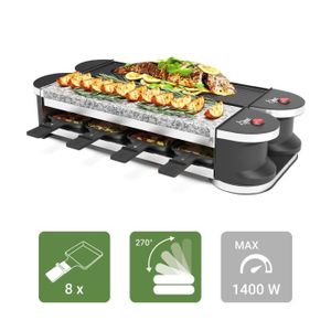 Tefal - Appareil à raclette 8 personnes 1050w + grill + crêpe re310010 -  Appareil à raclette - Achat moins cher
