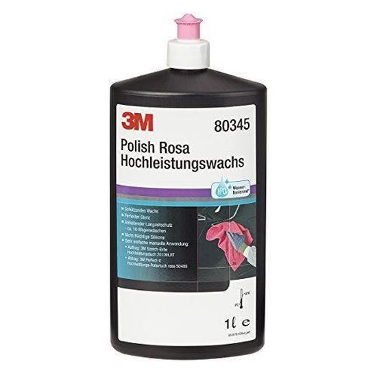 3M - Pâte à Polir Rose 80345 - Cire Brillance Voiture - 1 Litre - Protection Carrosserie Professionnelle