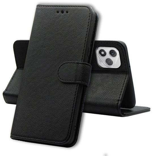 Étui Pour FOXDOCK Honor 400 Lite Avec Fente Pour Carte De Crédit Portefeuille Magnétique Cuir PU Noir - Coque Et étui Téléphone Mobile - Achat & Prix