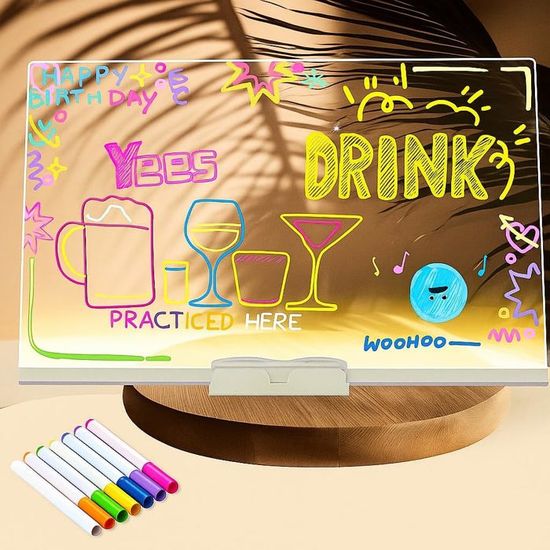 Tablette lumineuse avec message lumineux pour enfants créativité