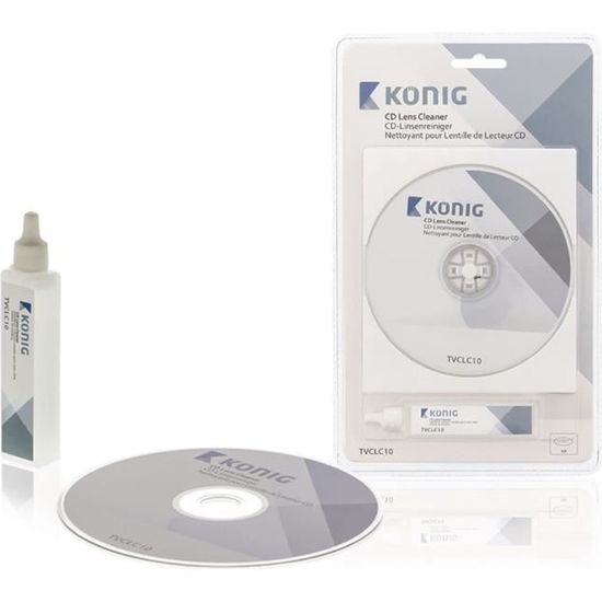 KIT DISQUE DVD CD NETTOYAGE NETTOYANT LECTEUR CD DVD BLU RAY LENTILLE OPTIQUE Cdiscount TV Son