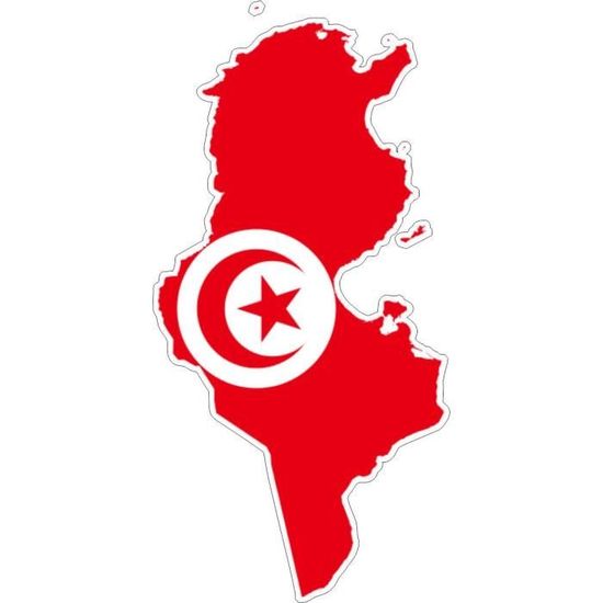 Autocollant sticker voiture carte tunisie tunisien Cdiscount Maison