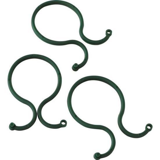 Lot De 4 Clips De Fixation Double Tube Pour Balai Et Pelle - En Plastique Noir - Installation Par Pression - Pour Rangement Organisé