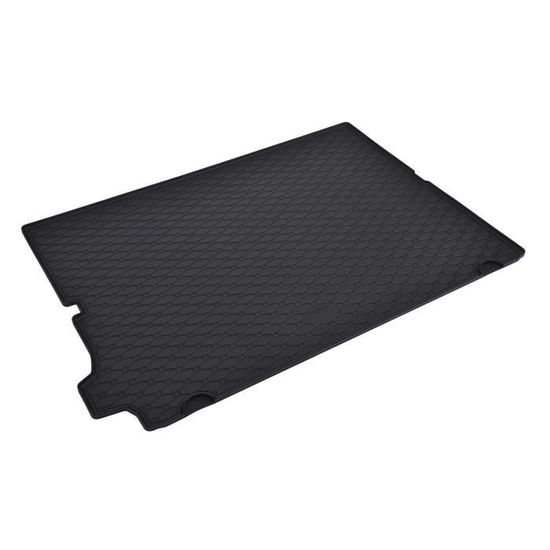 Coquille Coffre Rubbasol Sur Mesure Noir Pour Peugeot 5008 (5 & 7 Places) 2009-2016 - Tapis Protection Caoutchouc Antidérapant Avec Bords Hauts