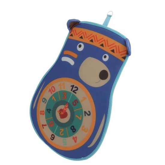 LUNEKUCK Jeu Fléchettes Enfant 66cm | 16 Balles Collantes | Recto-Verso Animaux/Chiffres | Intérieur/Extérieur