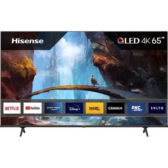 HISENSE 65E7HQ - TV QLED UHD 4K - 65" (164cm) - Smart TV -  Dolby Vision - 3 x HDMI 2.1 - 2 x USB
