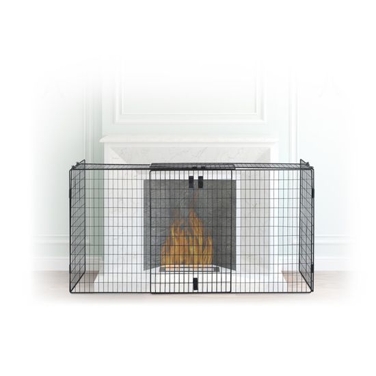 Pare-feu A 4 Panneaux Pour Cheminées et Feu Ouvert - The Antique Fireplace Bank