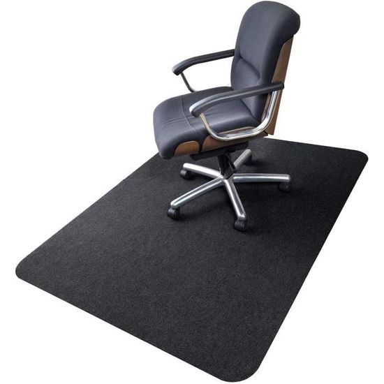 Tapis Chaise De Bureau 90 X 120 Cm Antidérapant, Tapis De Sol Bureau Resistant Aux Rayures Transparent 90990828