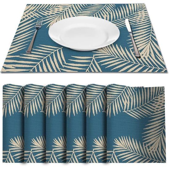 sets de table Sets de Table Sets de Table antidérapant lavable en PVC