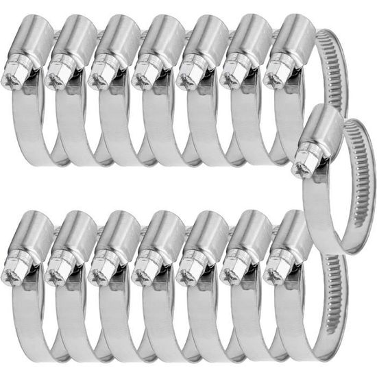 Lot De 10 Colliers De Serrage Tuyau 50-70mm Acier Inoxydable - Fixation Robuste Pour Durites