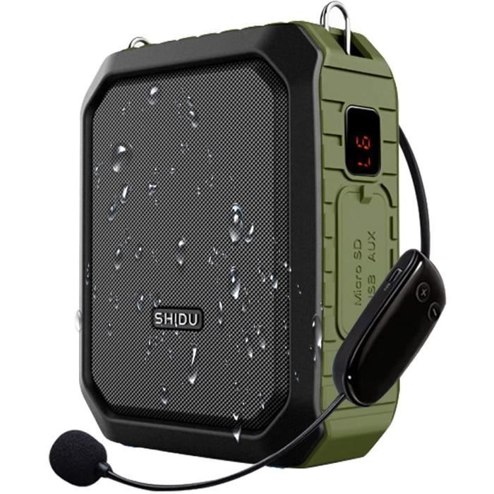 Amplificateur de voix sans fil Hautparleur Bluetooth Système de sonorisation portable étanche Amplificateur de voix sans fil Hautparleur Bluetooth Système de sonorisation portable étanche